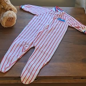 Vintage "Babe" One Piece Baby Sleeper with Snaps Playskool Baby Medium Footed